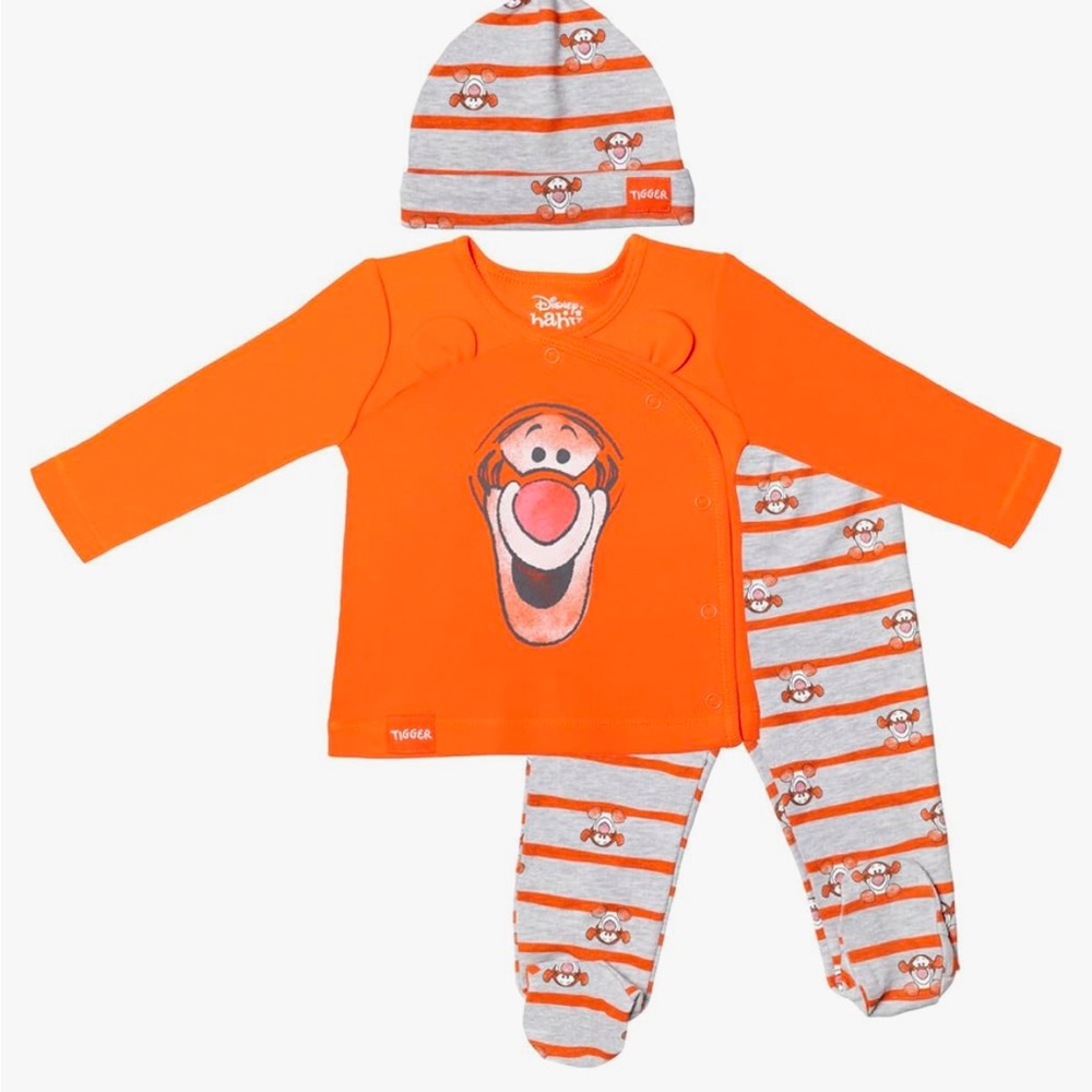 Disney Winnie‎ the Pooh Tigger Baby Jacket Pants and Hat 3
Piece Outfit nwt